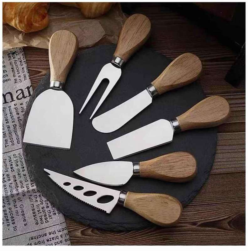 6 Pieces Cheese Knife Set