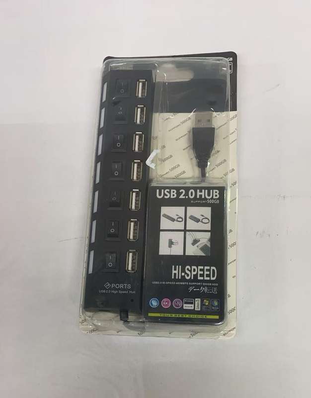 USB 2.0 HUB 7-port / with Individual Switches