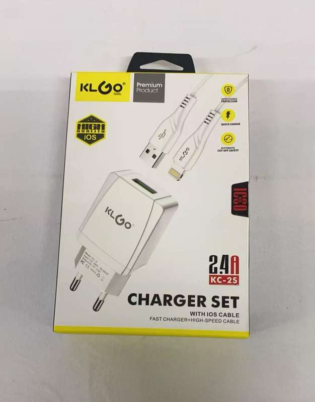 2.4A Charger set with IOS cable  fast charger+High +speed cable