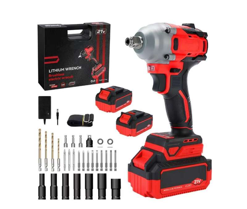 21V 450NM Brushless Cordless Impact Wrench with 4.0Ah Battery