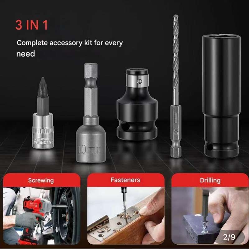 21V 450NM Brushless Cordless Impact Wrench with 4.0Ah Battery