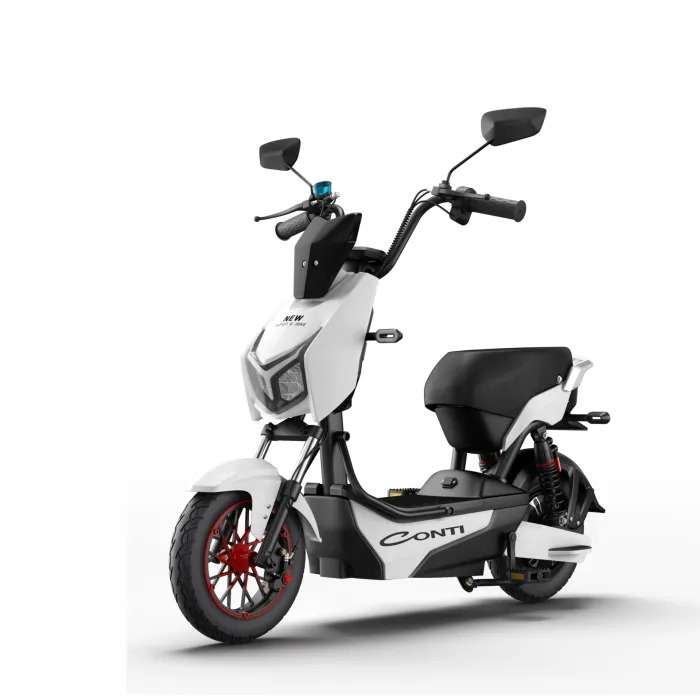 Conti 800W Electric Scooter/Moped - Black/White - Road Legal - Not for Kids