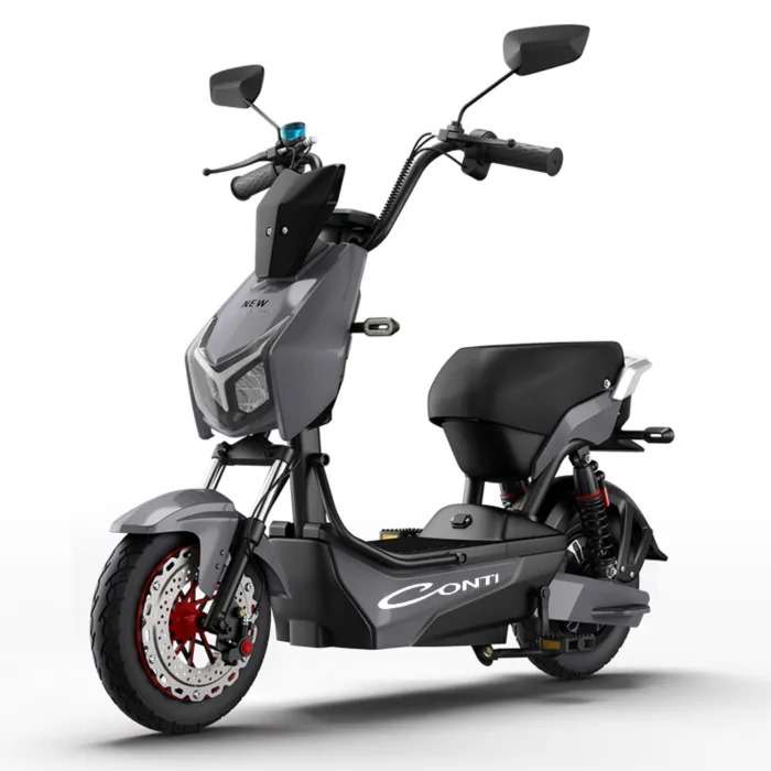 Conti 800W Electric Scooter/Moped - Black/White - Road Legal - Not for Kids