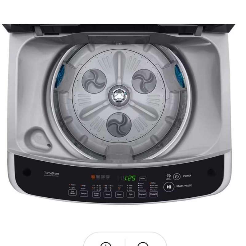 LG 17kg Metallic Top Loader Washing Machine.