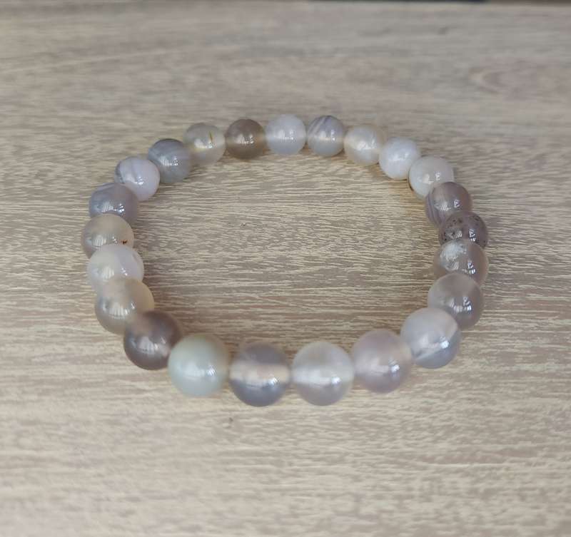 Natural Stiped Agate/Banded Agate - 8mm