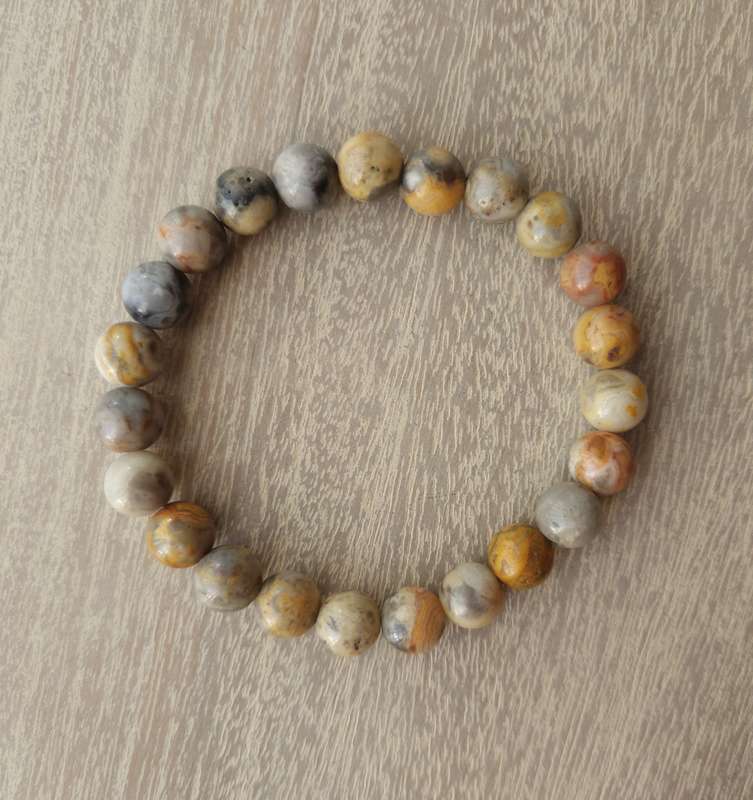 Crazy Lace Agate Bracelet - 8mm