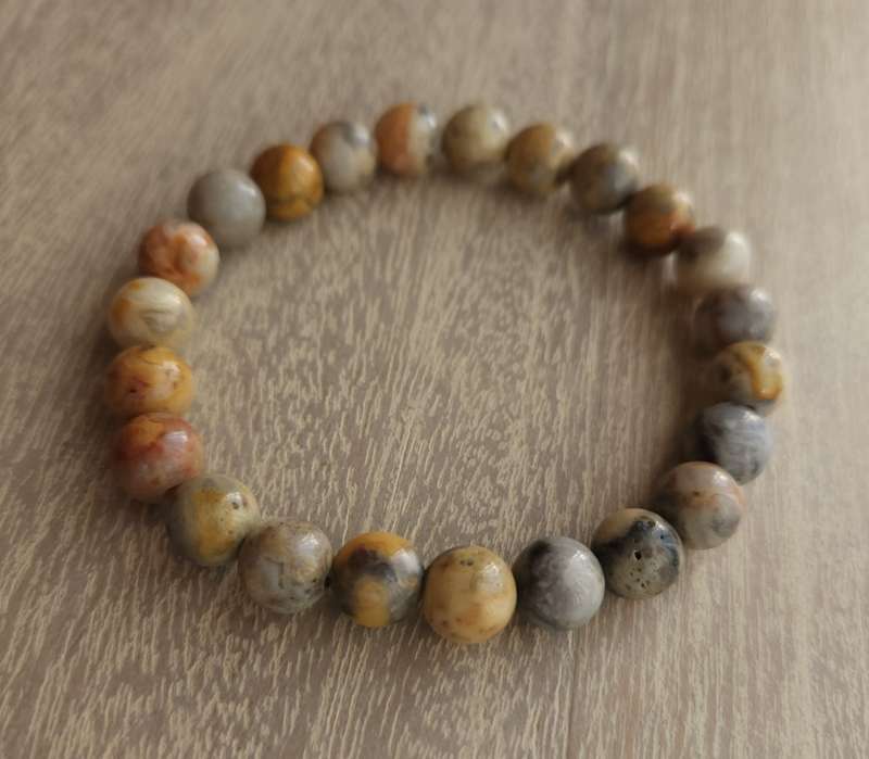 Crazy Lace Agate Bracelet - 8mm