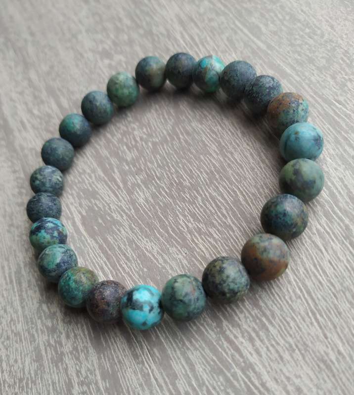 African Turquoise Bracelet - 8mm