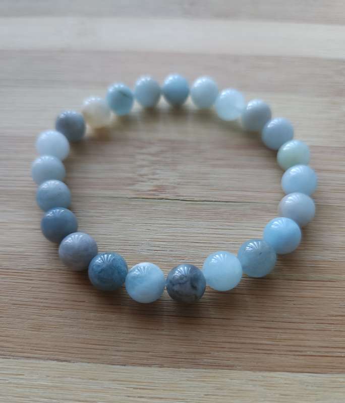 Aquamarine Bracelet - 8mm