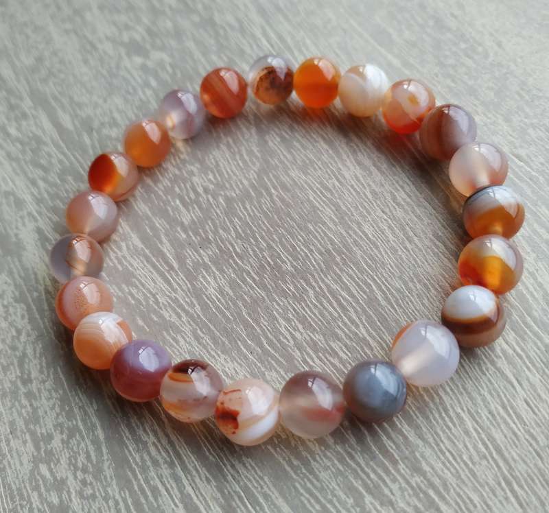 Sardonyx Stone Bracelet - 8mm