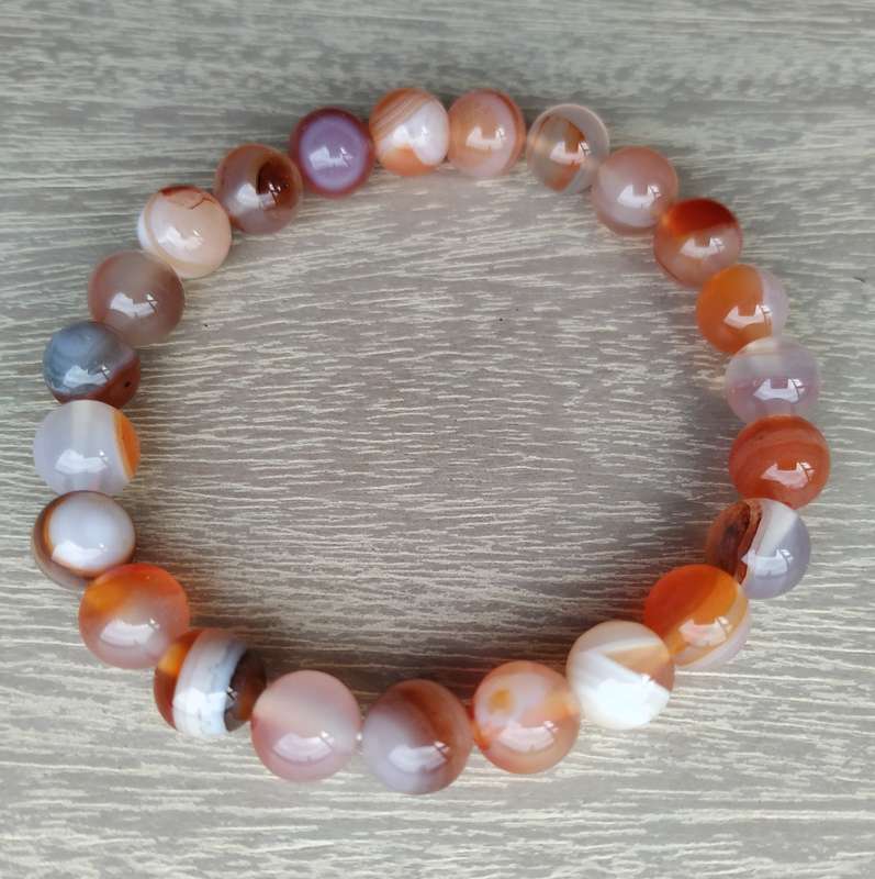 Sardonyx Stone Bracelet - 8mm