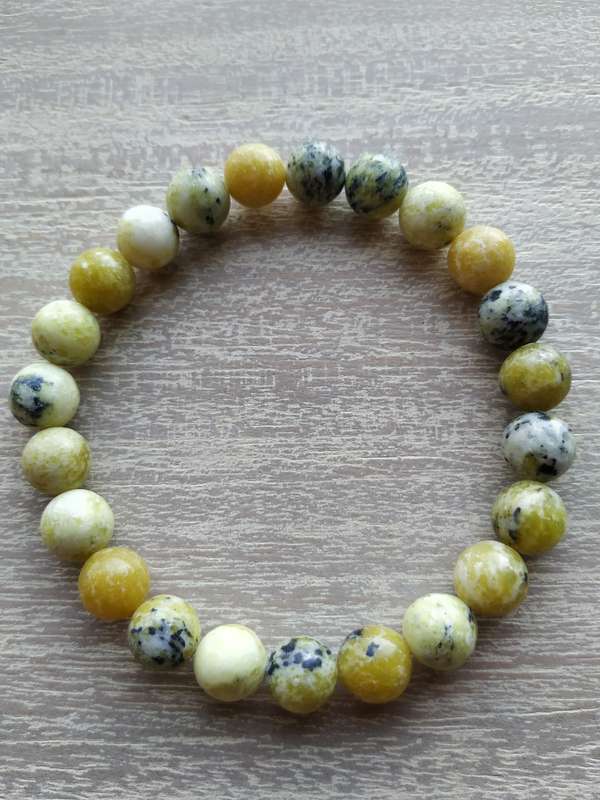 Yellow Turquoise Jasper Bracelet - 8mm
