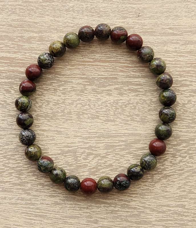 Dragon Blood Jasper Bracelet - 6mm