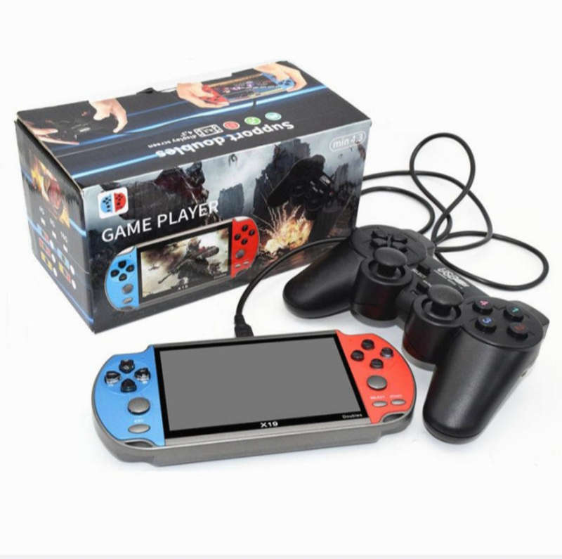 Double Game Player Retro Handheld console X19 with controller