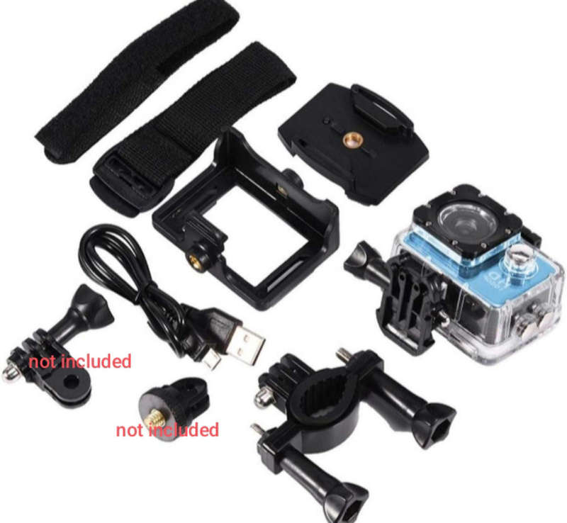 1080p HD outdoor sports waterproof camera includes 64gig SD Card & Extra Battery (Demo Unit)