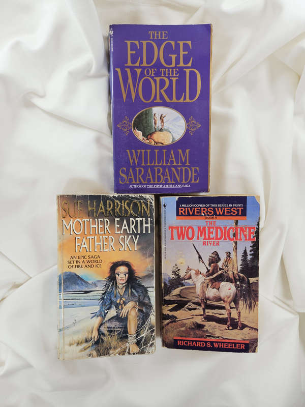 BOOK BUNDLE: 3x Romance/Western/Historical Novels (Less than perfect condition)