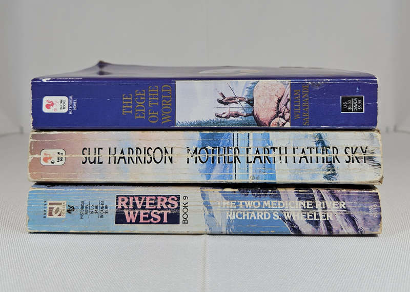 BOOK BUNDLE: 3x Romance/Western/Historical Novels (Less than perfect condition)