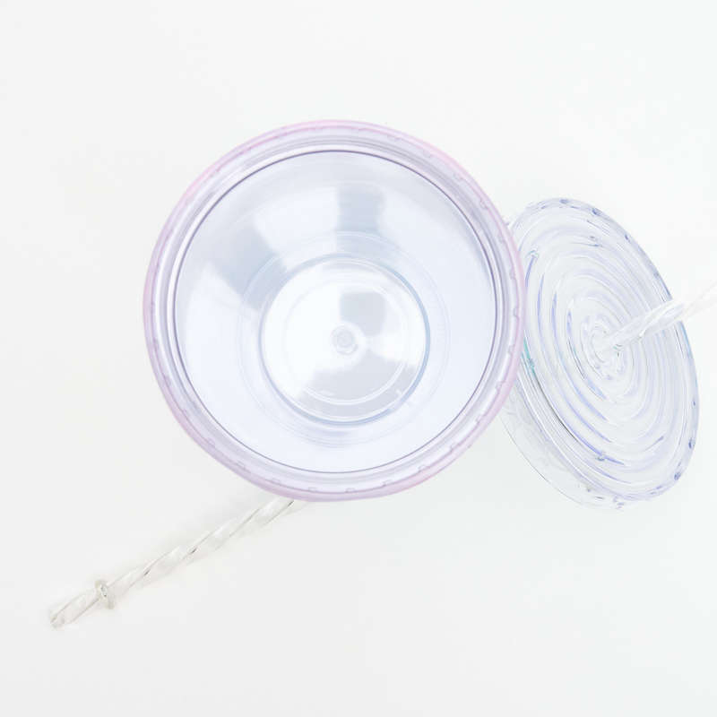 Plastic Mermaid Cup with Straw 700ml
