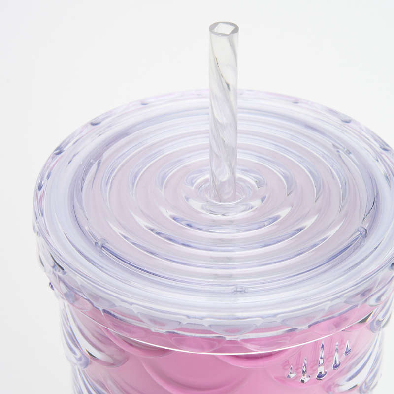 Plastic Mermaid Cup with Straw 700ml