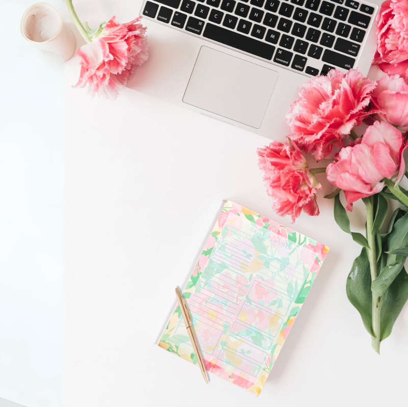 A5 Daily Desk Planner - Floral