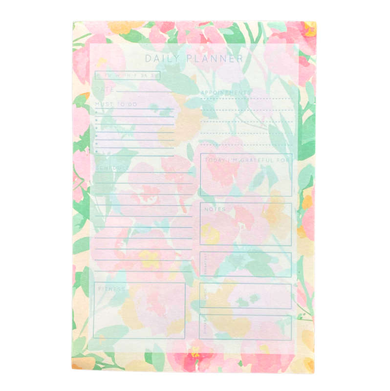 A5 Daily Desk Planner - Floral