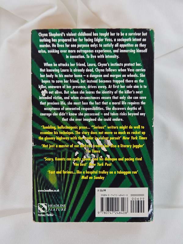 Intensity by Dean Koontz - Paperback