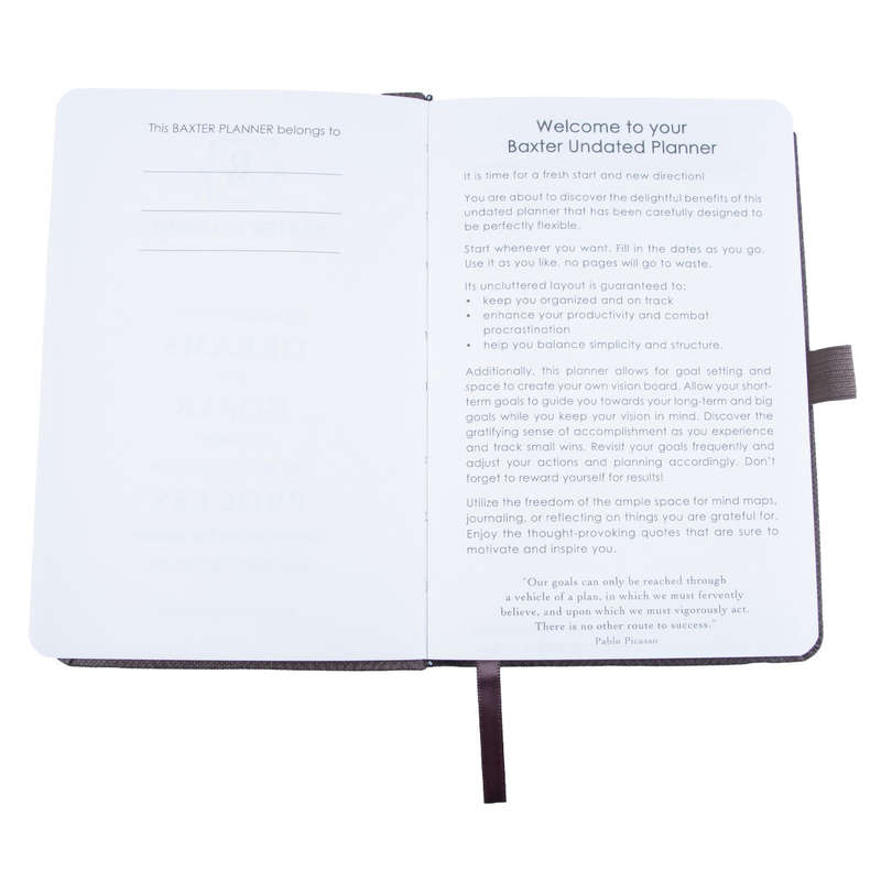 Baxter A5 Undated Planner - Grey