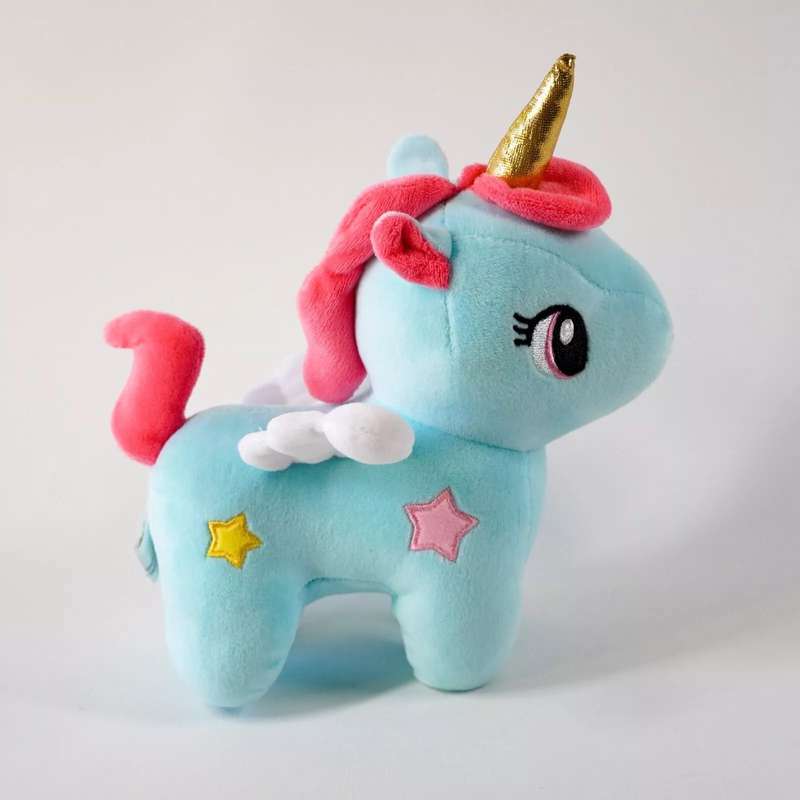 Blue Pegasus Unicorn Soft Toy