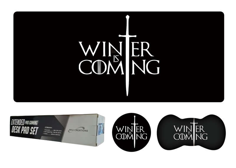Winter is Coming Extended Gaming Mouse Pad Set