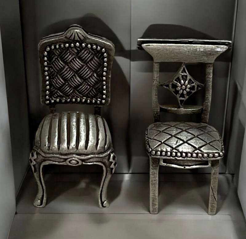 Ornaments chairs miniatures each