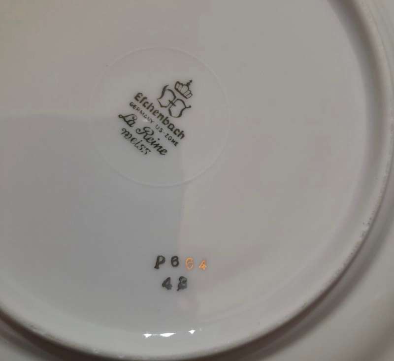 Cake/sandwich platter and side plates set Bavarian