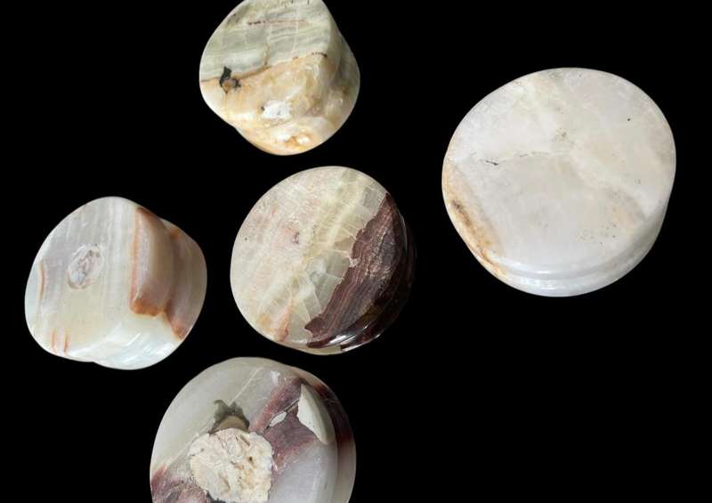 Ornaments marble x5