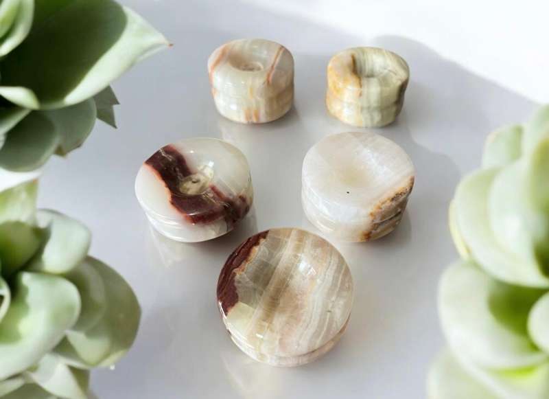 Ornaments marble x5