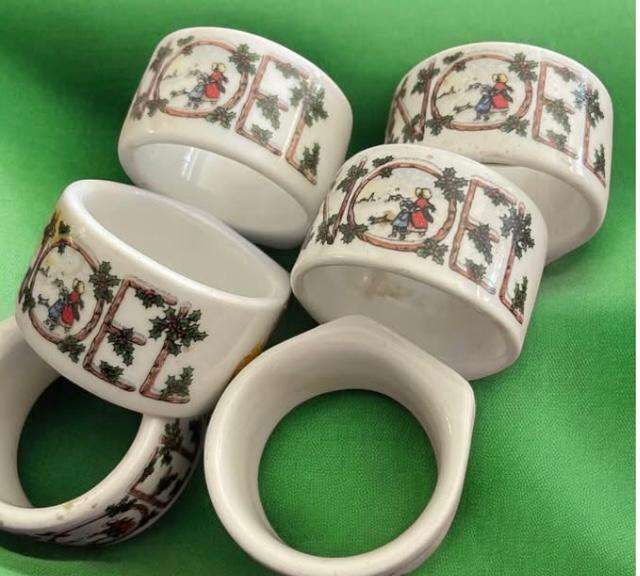 Napkin rings/holder porcelain