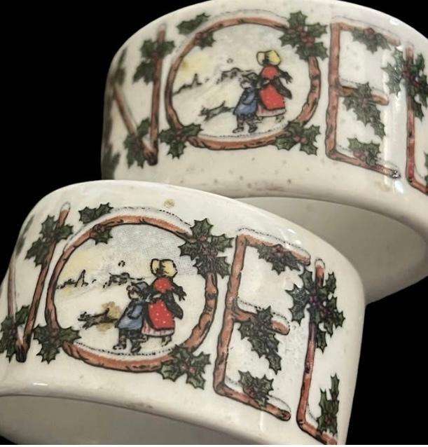 Napkin rings/holder porcelain