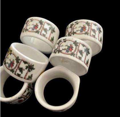 Napkin rings/holder porcelain