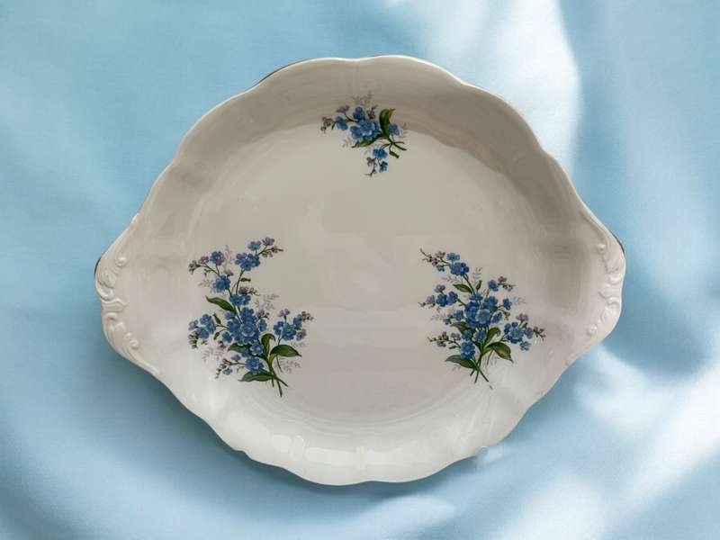 Cake platter Royal Albert Forget Me Not