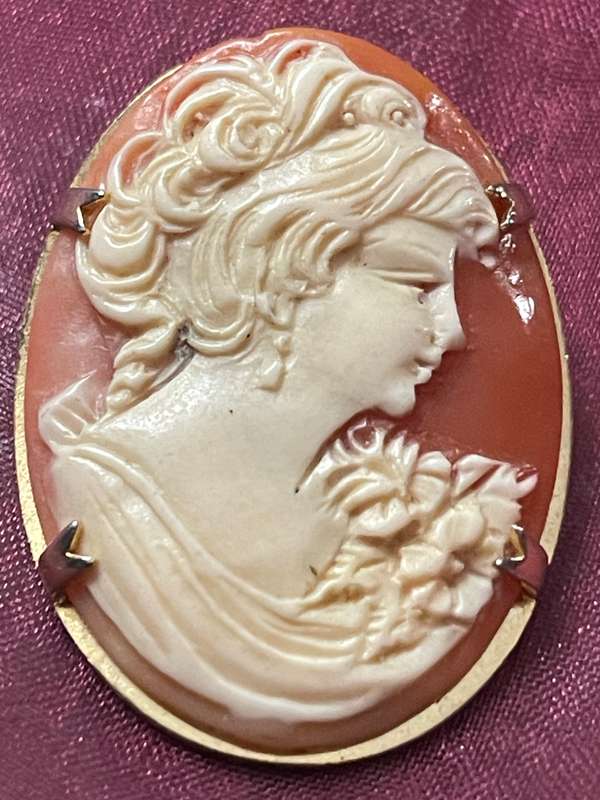 Brooch/ pendant vintage cameo