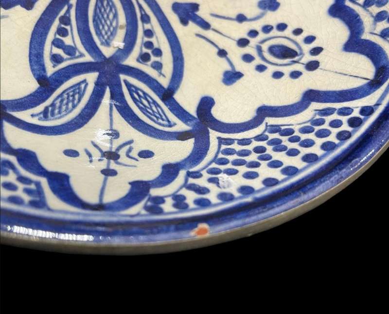 Bowl antique silver plated rim