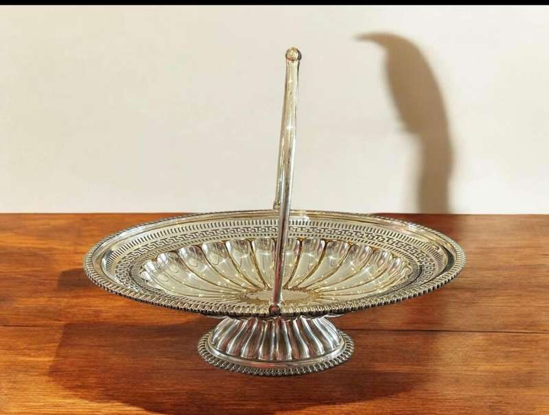 Basket fruit/biscuits silver plated(NR2)