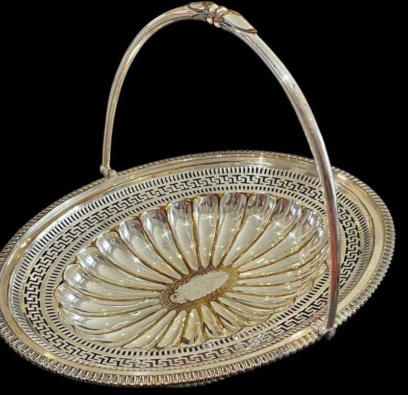 Basket fruit/biscuits silver plated(NR2)