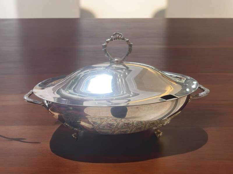 Serving dish silver plated extra large