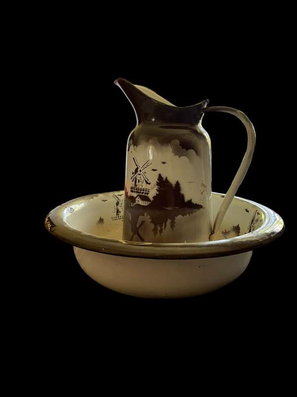 Basin jug enamel Poland