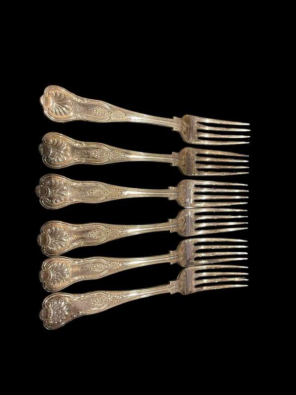 Dinner Forks Kings pattern x6