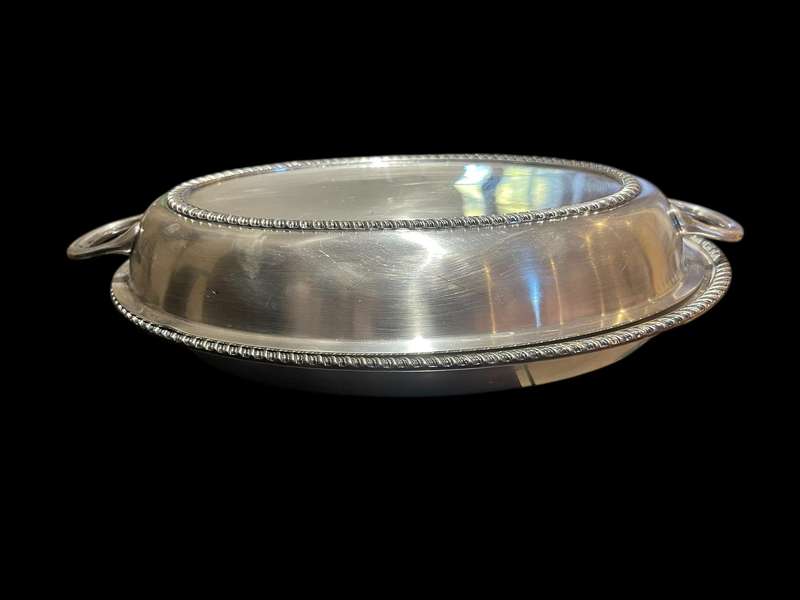 Serving/entree dish silver plated(NR4)