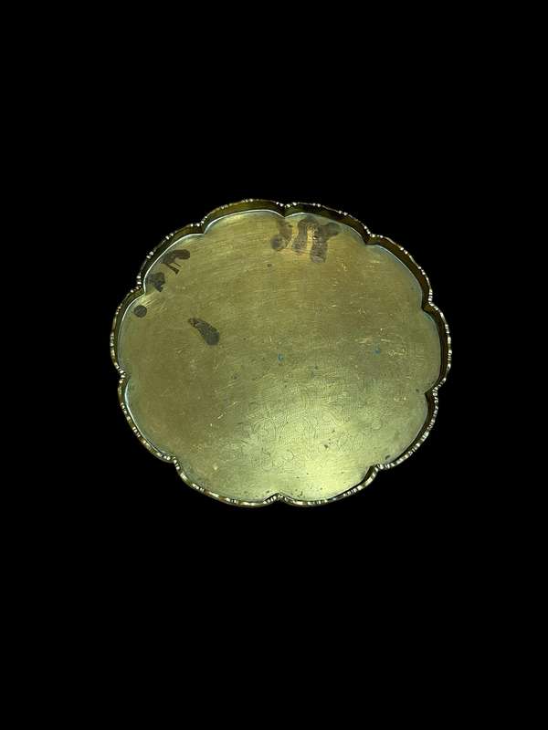 Goblets brass x6 tray