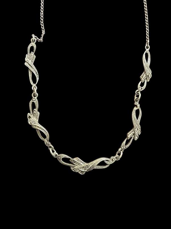 Necklace  marcasite silver