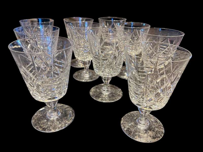 Glasses Crystal Webb England x10