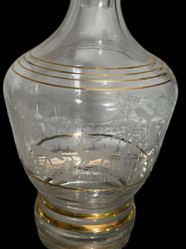 Decanter glasses tray