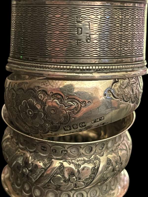 Napkin rings sterling silver